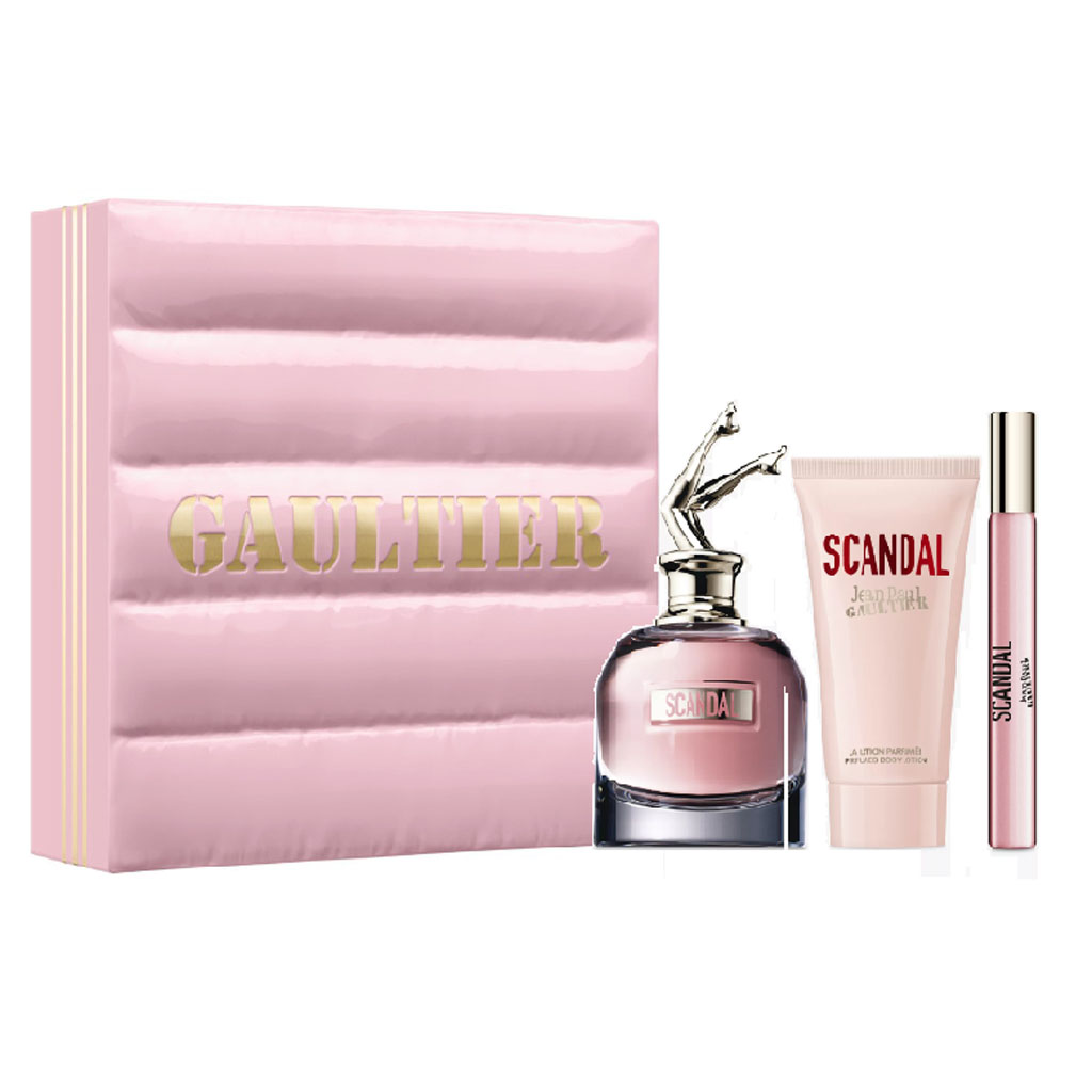 JEAN PAUL GAULTIER SCANDAL SET EDP 80ML + BODY LOTION 75 ML + MINI 10ML