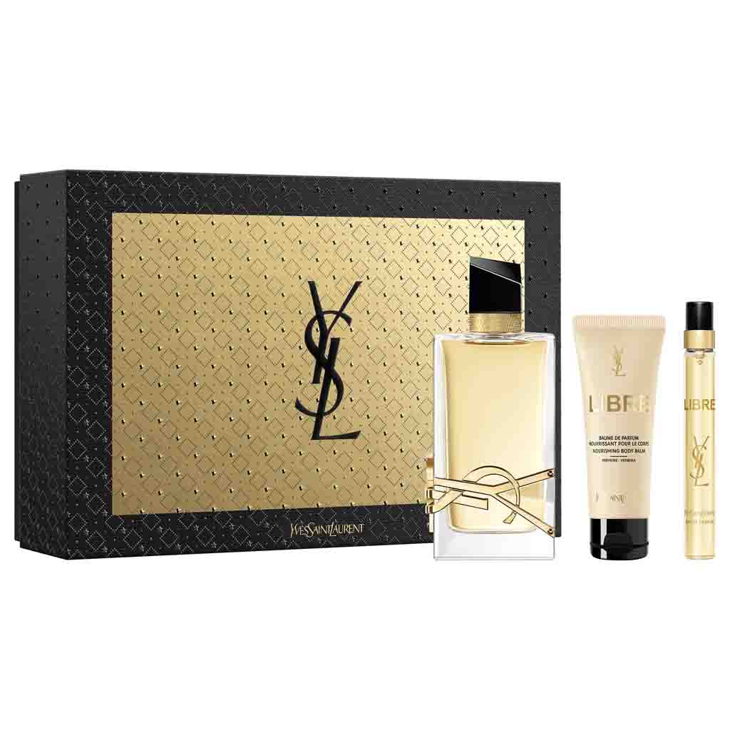 Libre Set 90ML EDP + 10ML + 50ML Body Lotion By Yvessaintlaurent