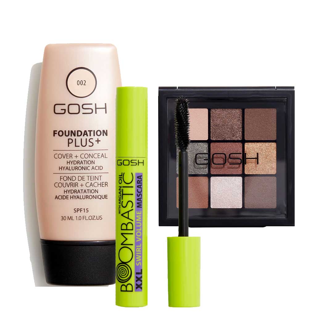 Gosh Offer- Eyeshadow + Mascara + Foundation