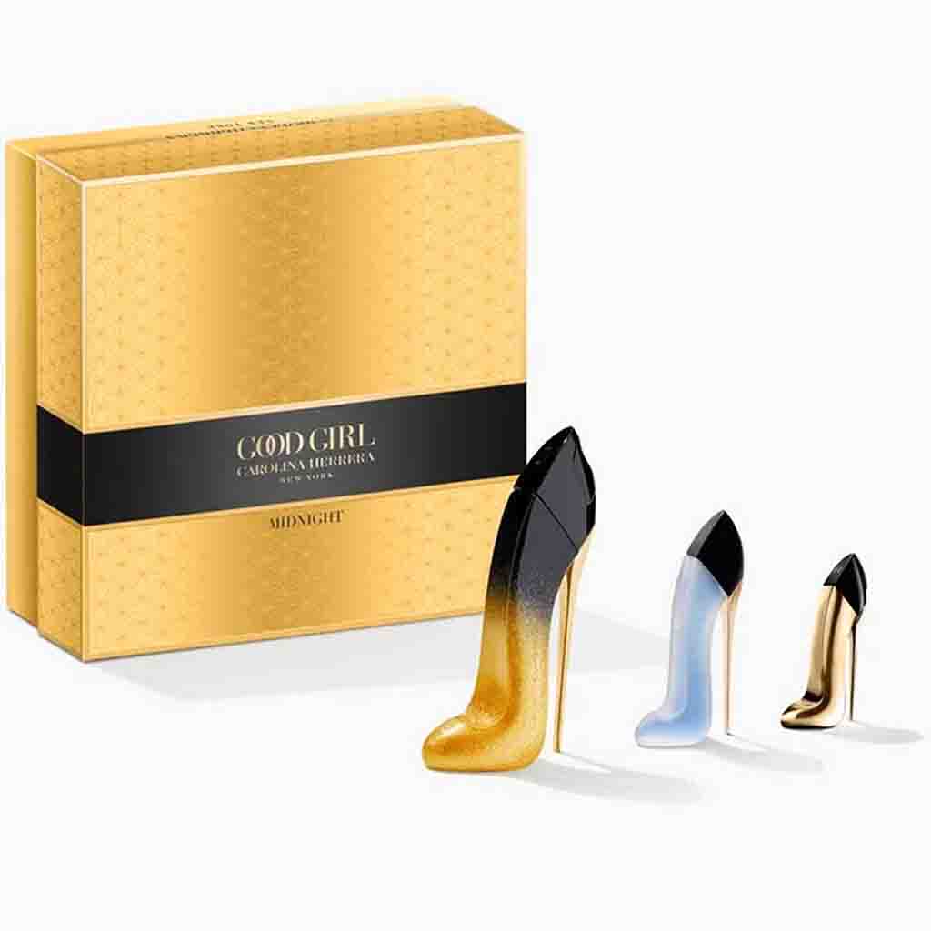 CAROLINA HERRERA Good Girl Midnight Set 80ML EDP + 7ML EDP + 30ML Hair Mist