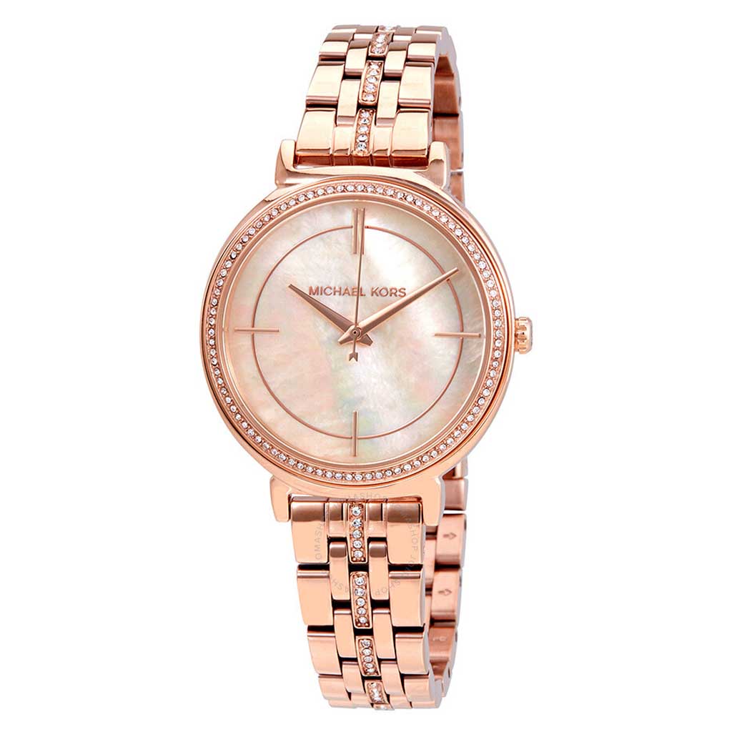 Michael Kors Cinthia Mother of Pearl Dial Ladies Watch MK3643