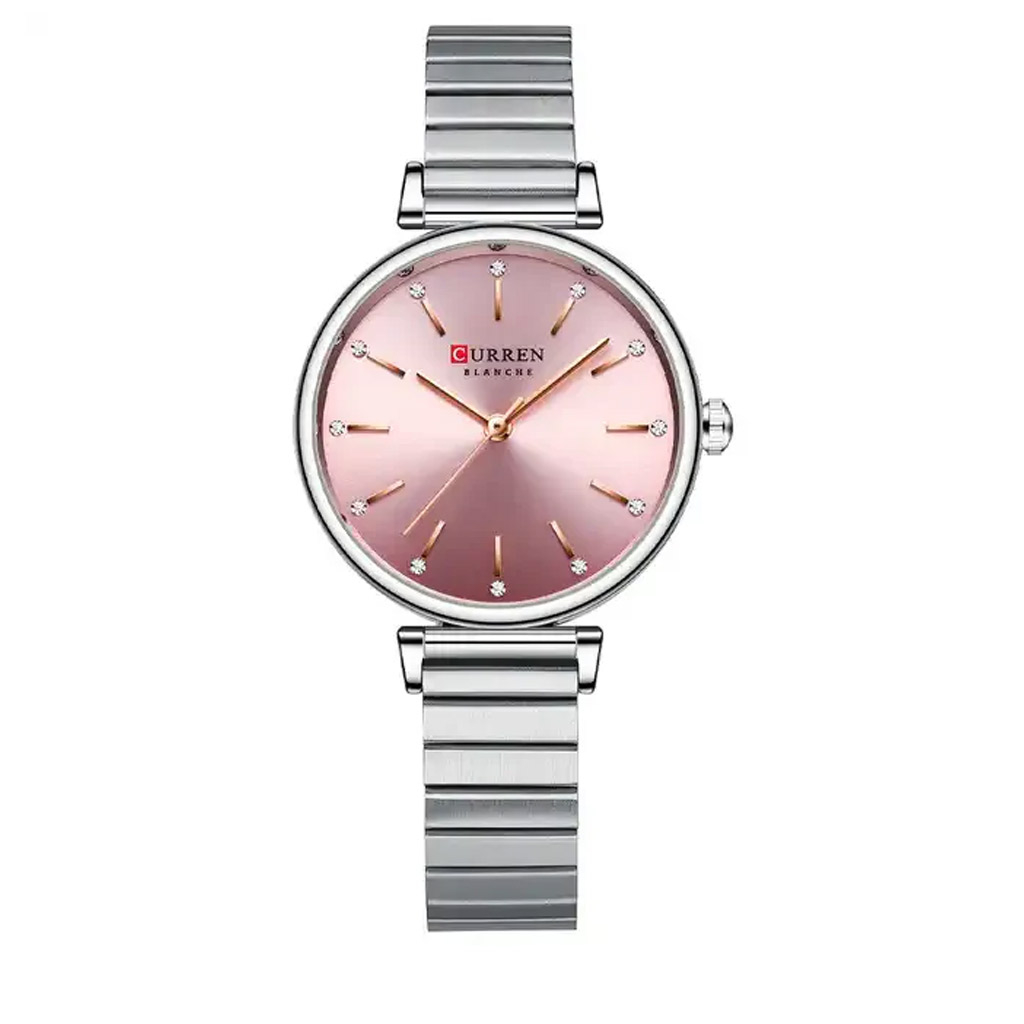 Curren Watch Women C9081L Silver + Pink