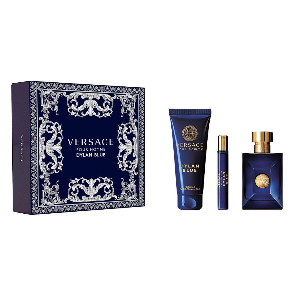 VERSACE Dylan Blue 100ML EDT Gift Set Fragrances