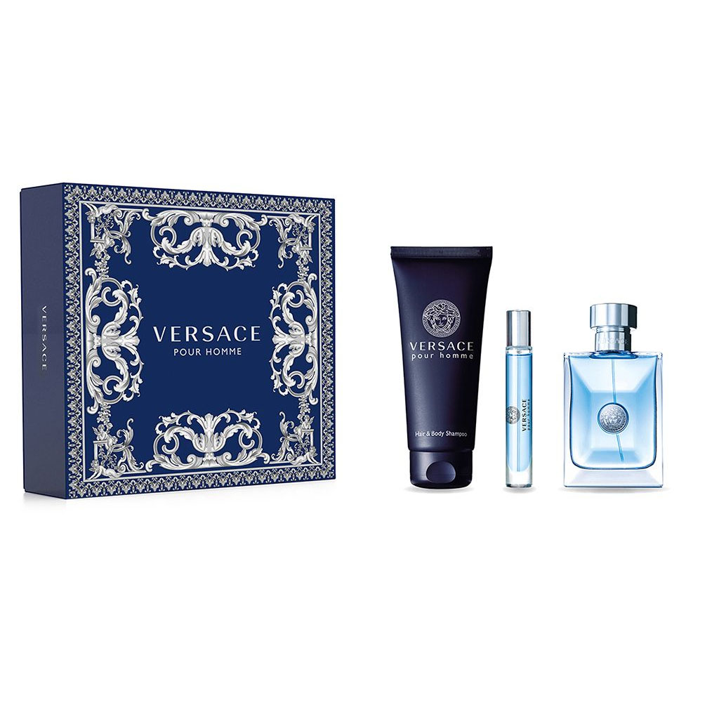 Versace Pour Homme Set (EDT 100ml + EDT 10ml + SG 150ml) for Men