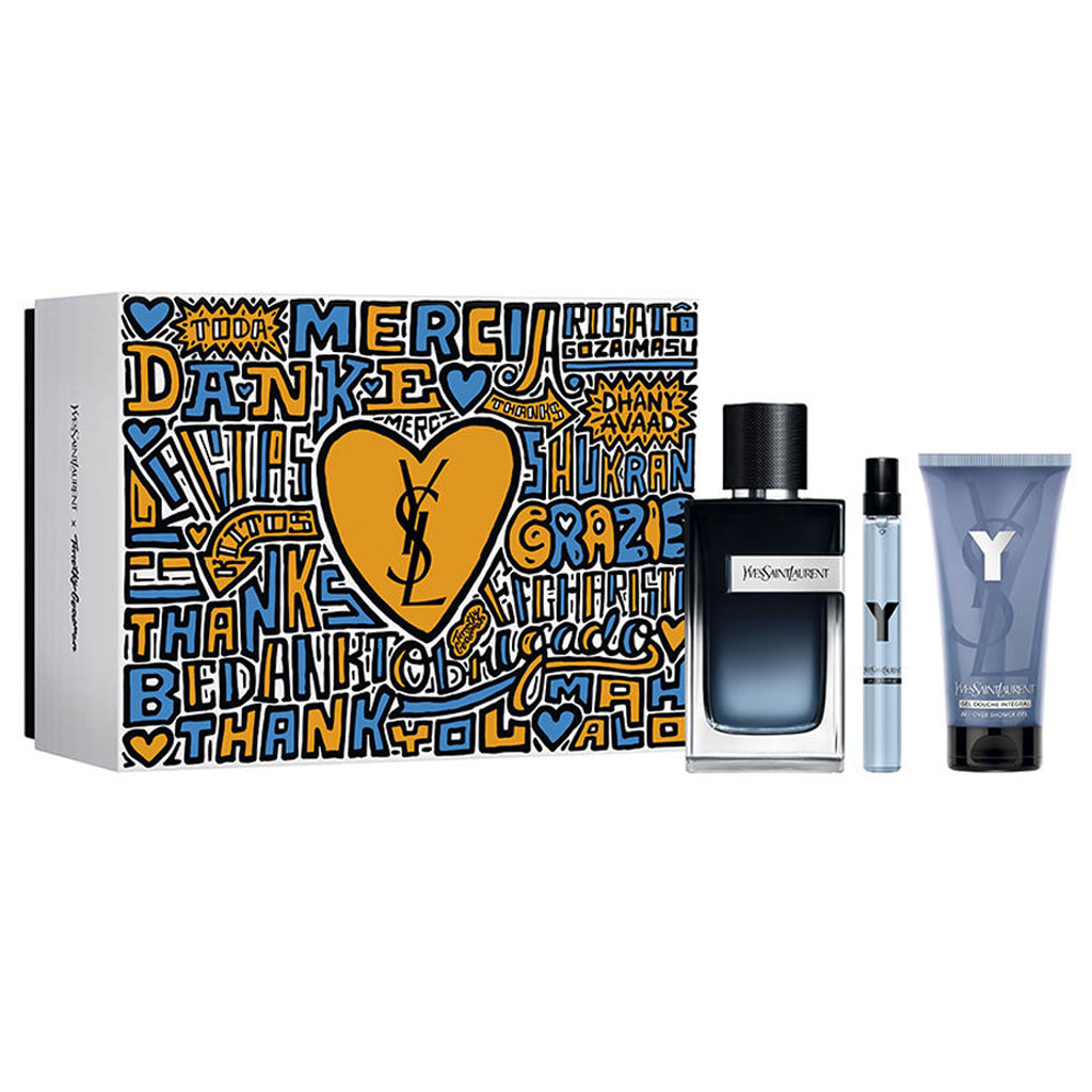 Y EDP Men Set 3 pcs 100ML EDP + 10ML EDP + Shower Gel By Yves Saint Lauren