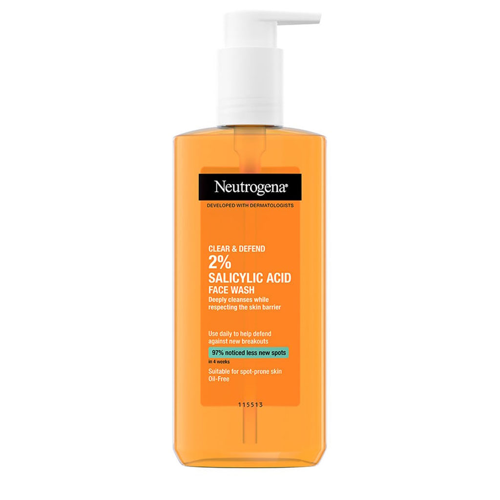 NEUTROGENA  Clear &amp; Defend 2% Salicylic Acid Face Wash
