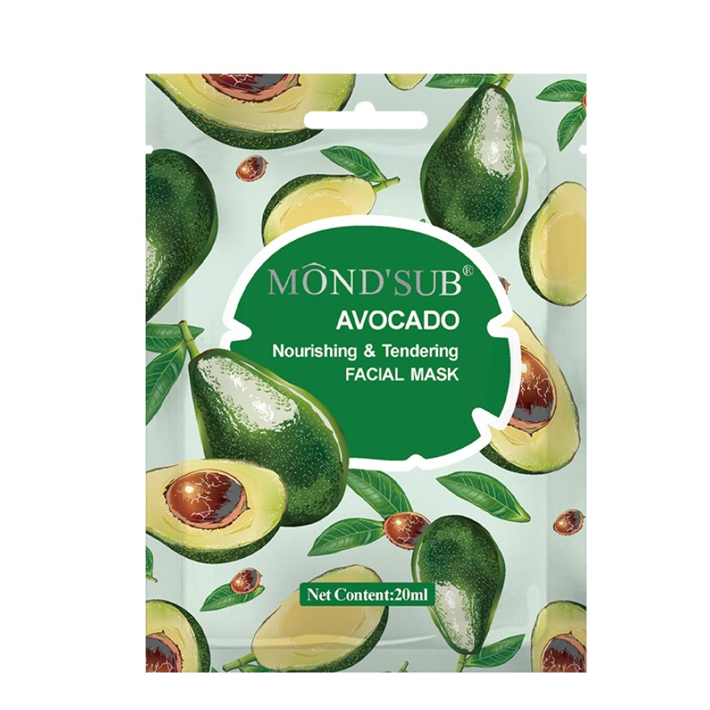 MOND'SUB Avocado Nourishing and Tendering Facial Mask