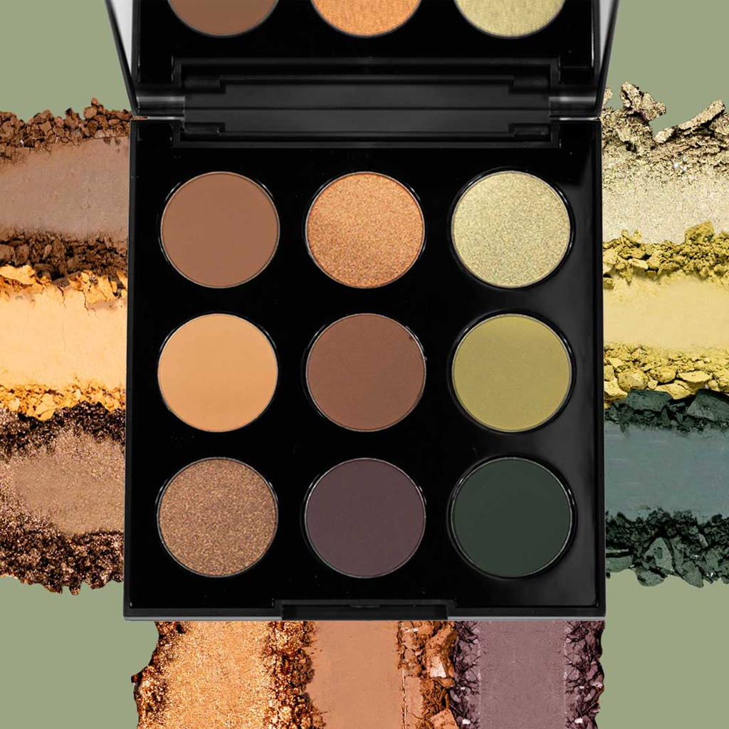 Palladio Ultimate 9 Count Eyeshadow Palette (NATURAL EARTH)