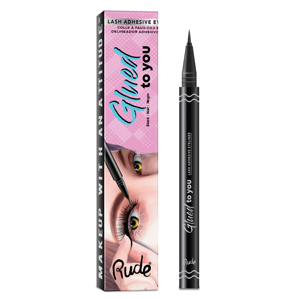 Rude Lash Adhesive Eyeliner Black