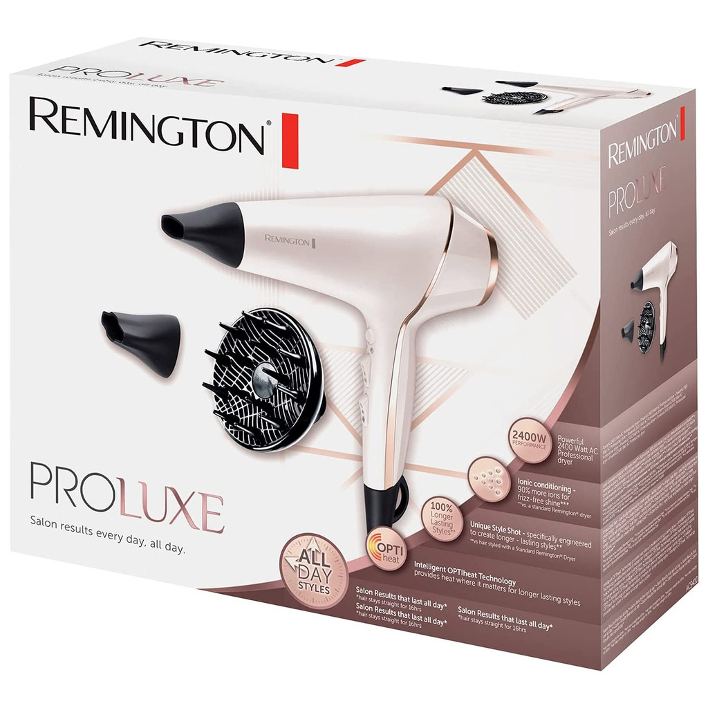 Remington Ac9140 Proluxe Hair Dryer 2400w Ionic Optiheat Technology Genuine
