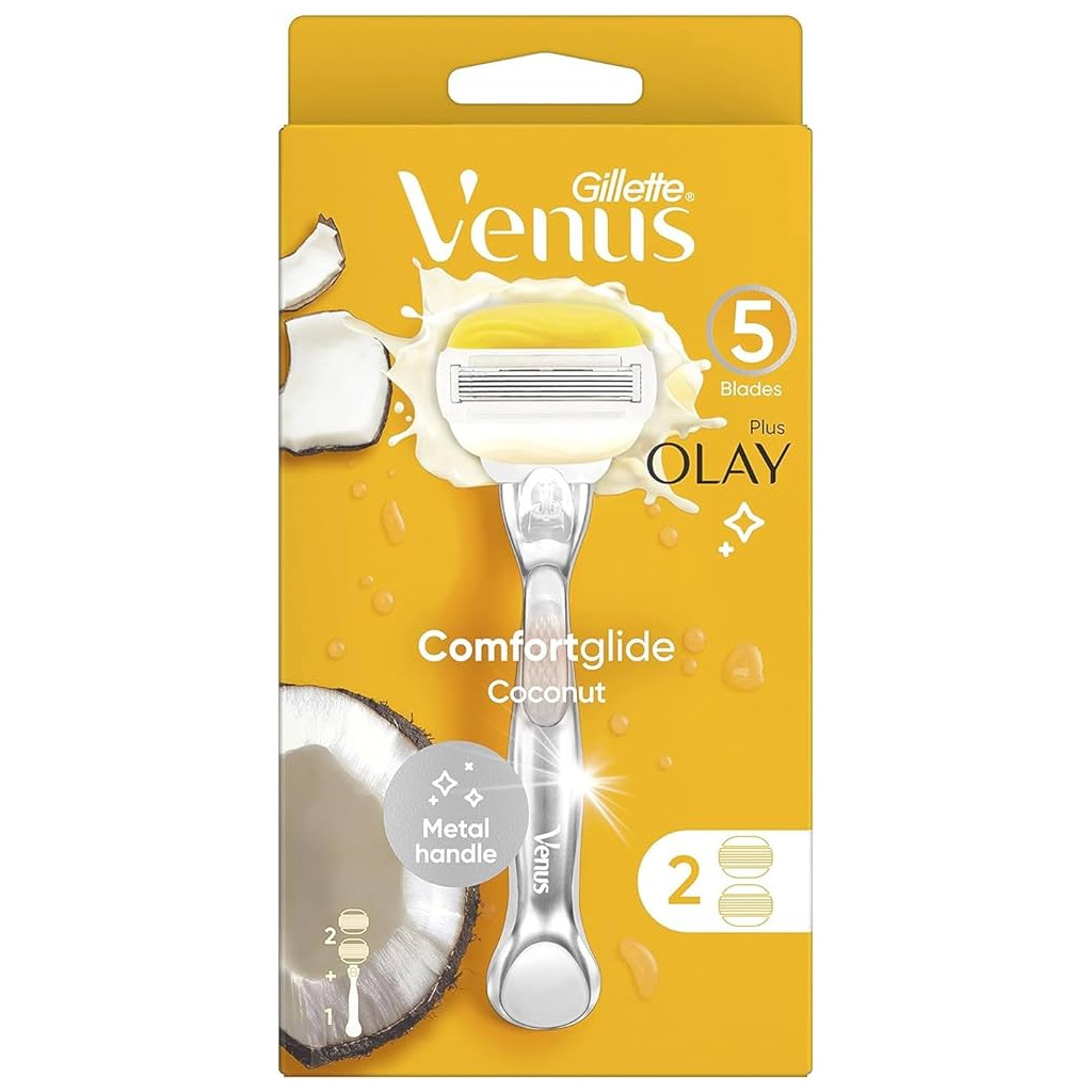 Gillette venus olay coconut handle + 2 blades