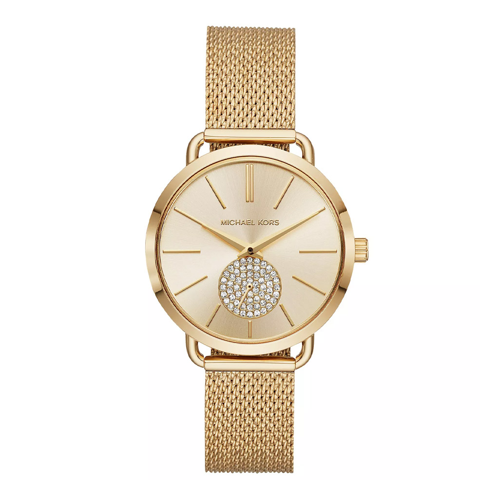 Michael Kors Porita Gold Dial Ladies Watch Item No. MK3844