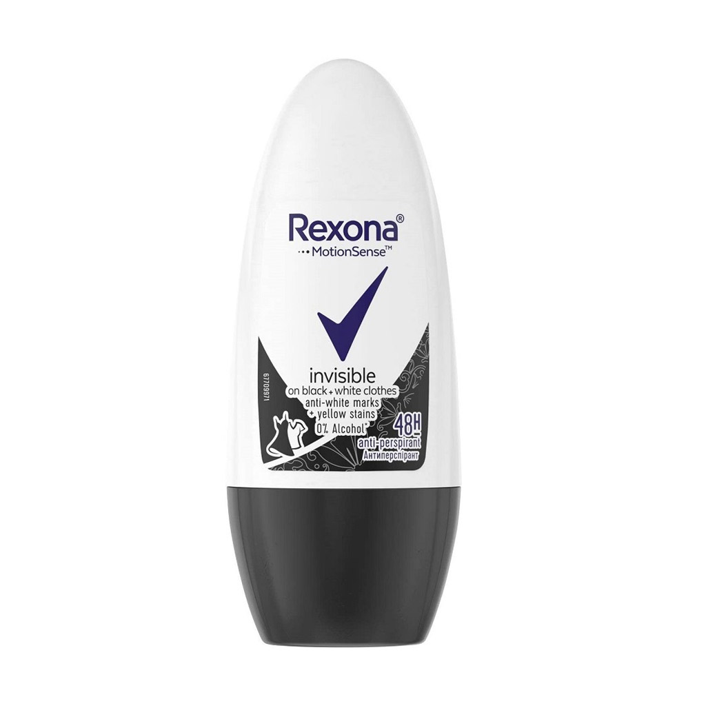 Rexona Invisible On Black&amp;White Clothes Roll On 50 Ml