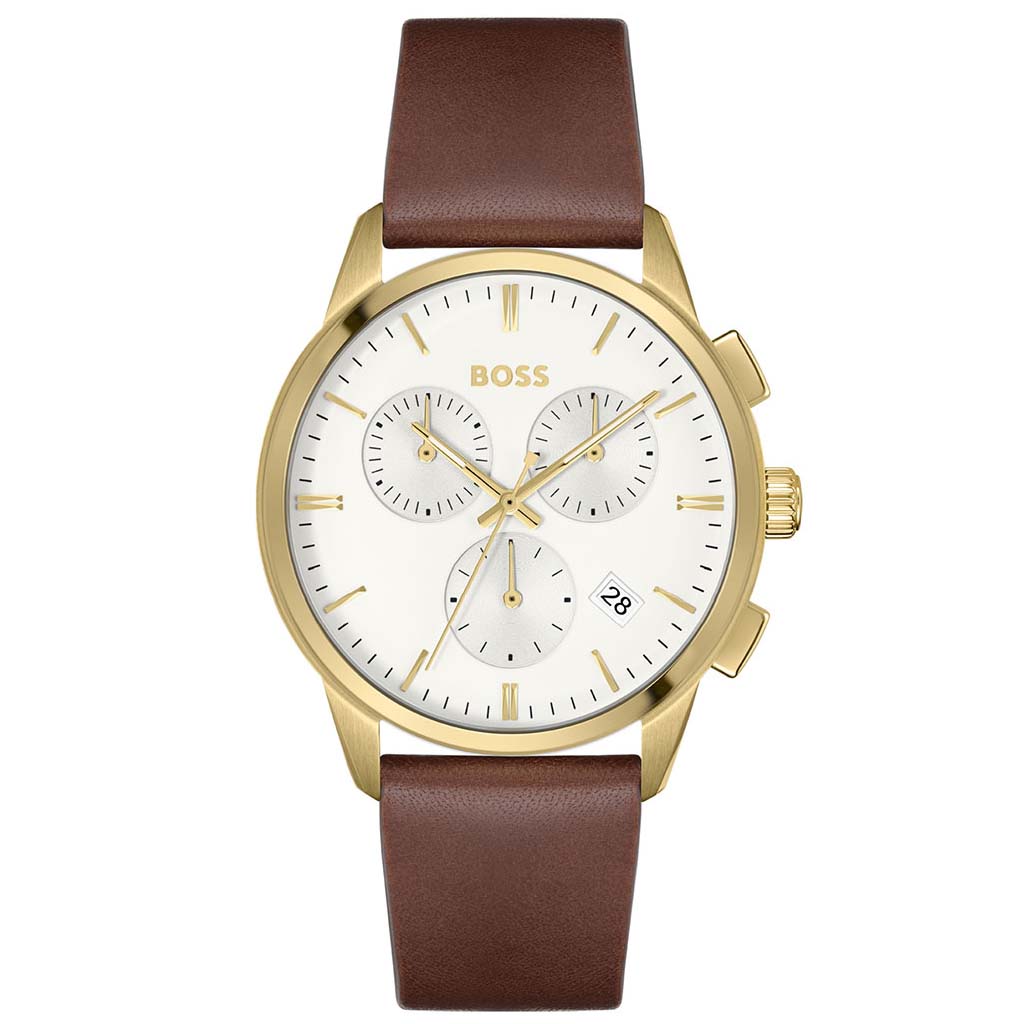 HUGO BOSS DAPPER MEN QUARTZ CHRONOGRAPH WATCH - 7613272467247 - 1513926