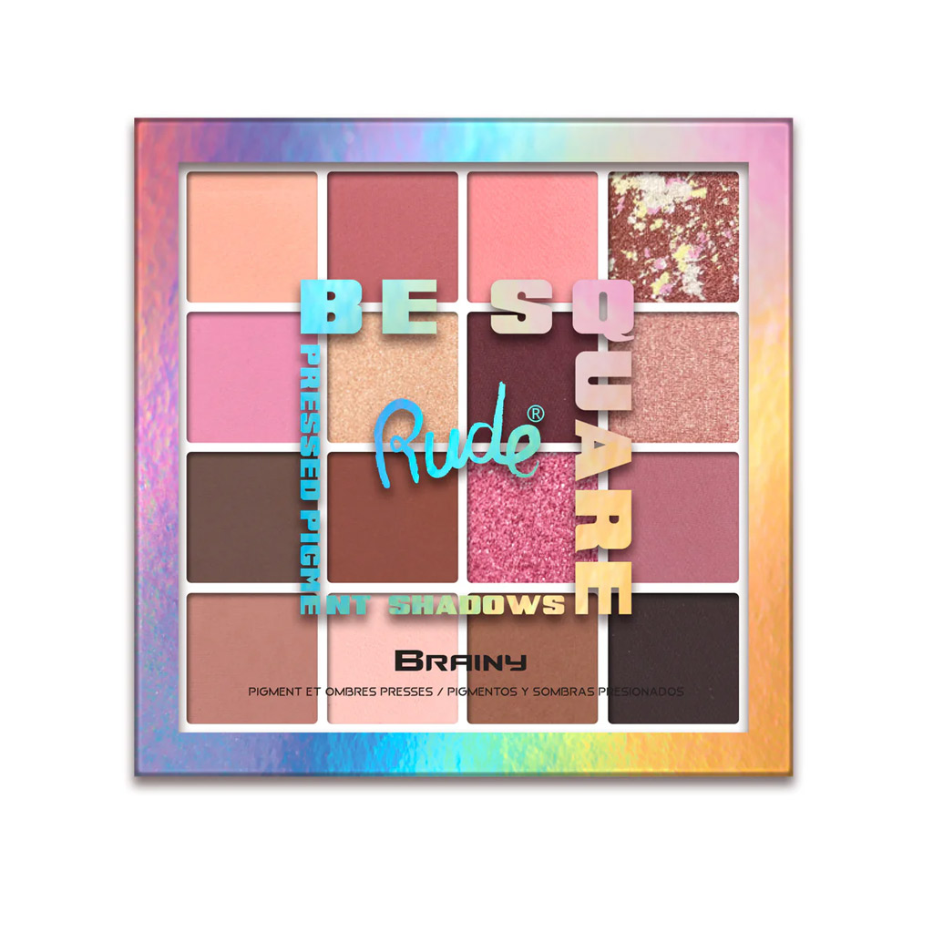 Rude Be Square Pressed Pigments &amp; Shadows - Brainy