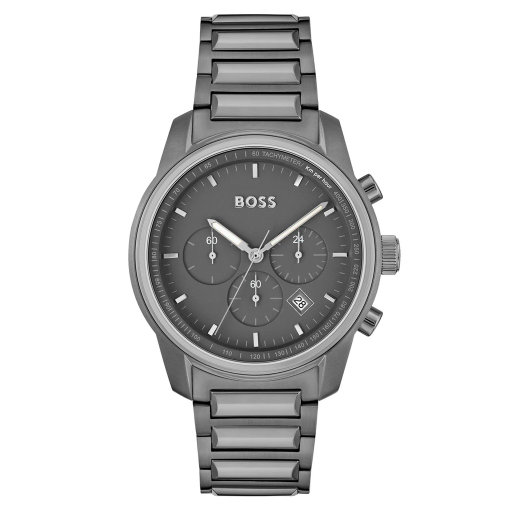 Hugo Boss Grey Steel Chronograph Men's Watch - 1514005