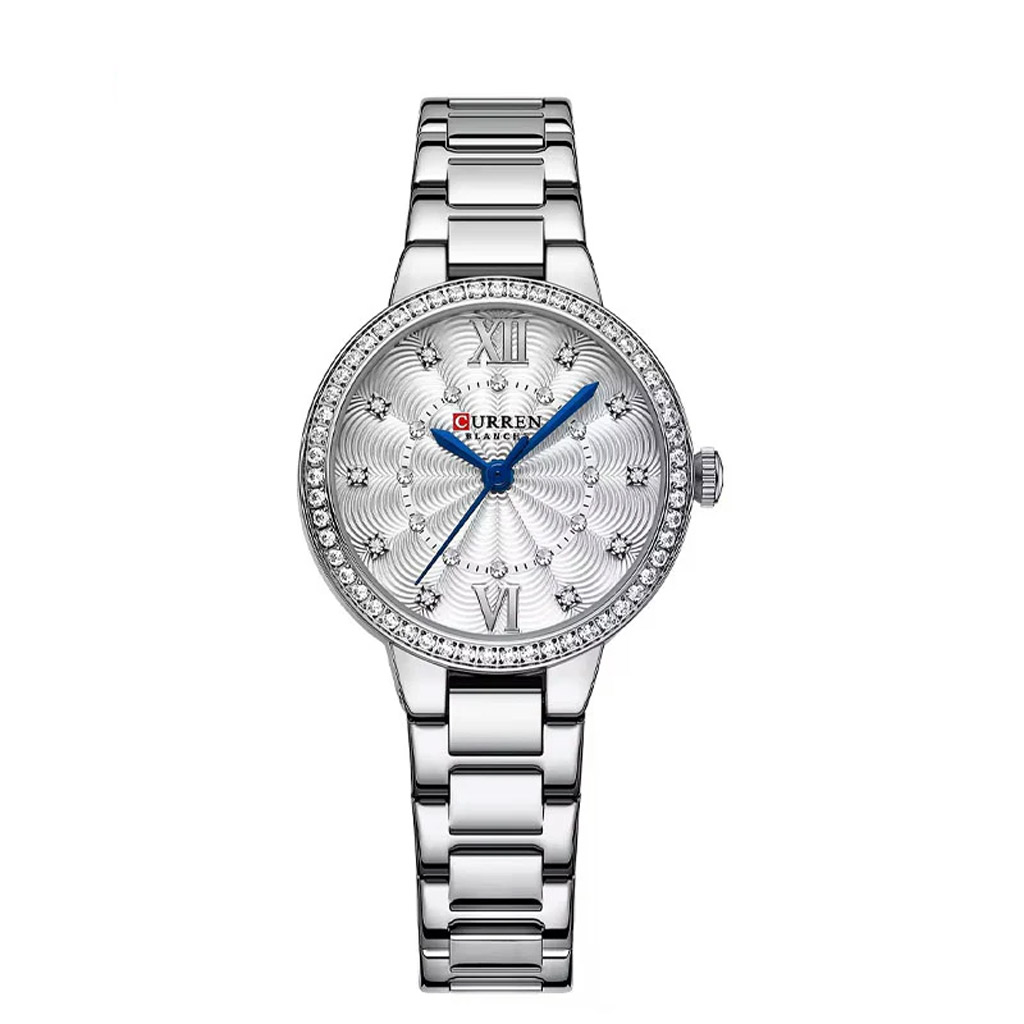 Curren Watch Women C9085L Silver &amp; White