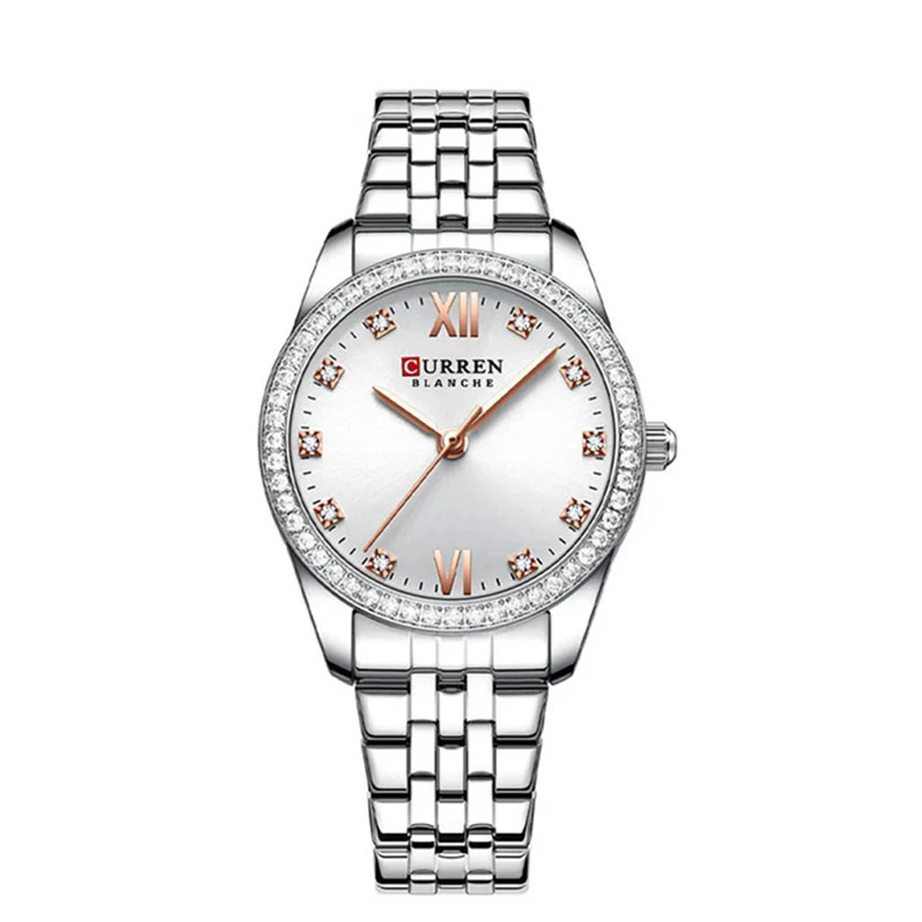 Curren Watch Women C9086L Silver and White