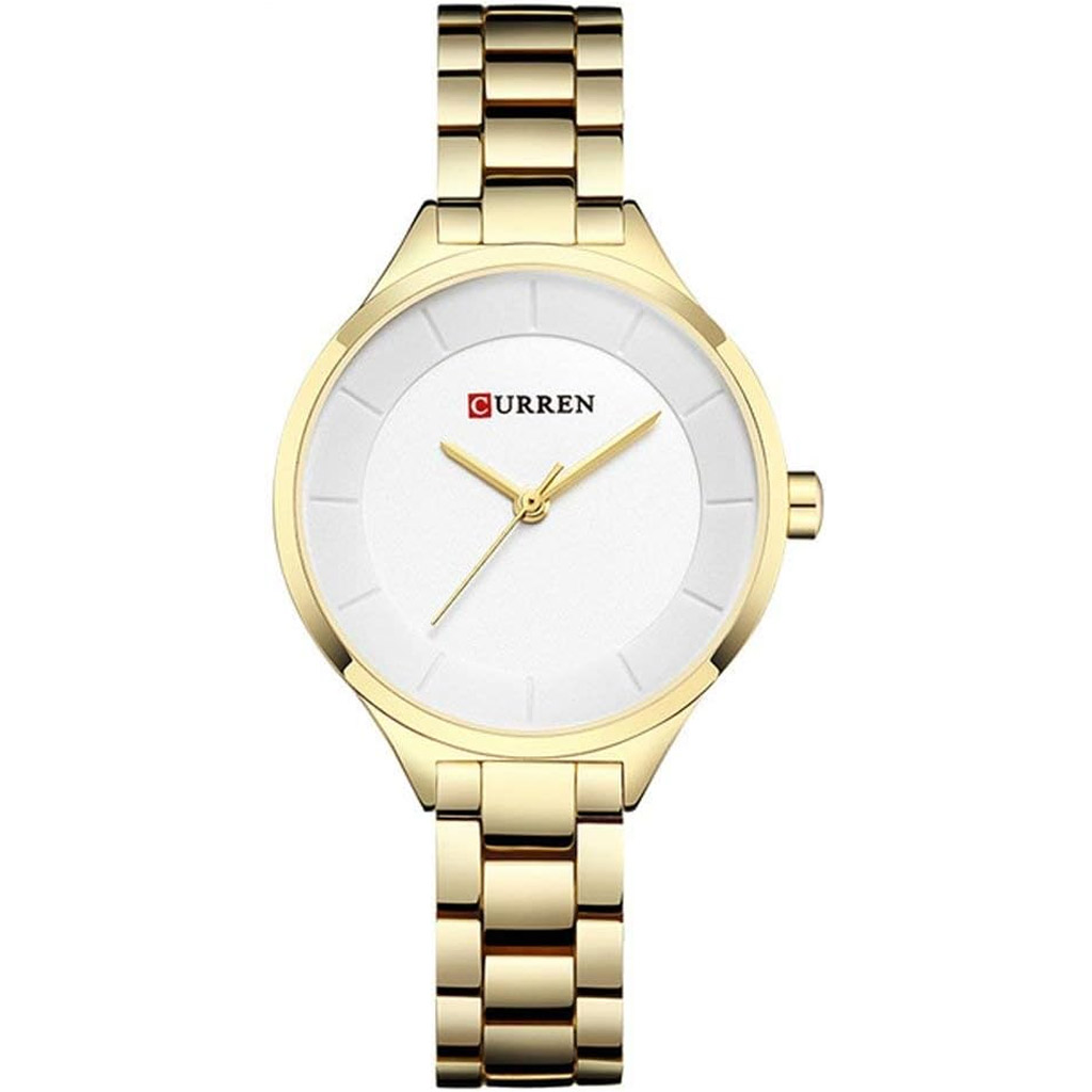 Curren Watch Women C9015L Gold and White