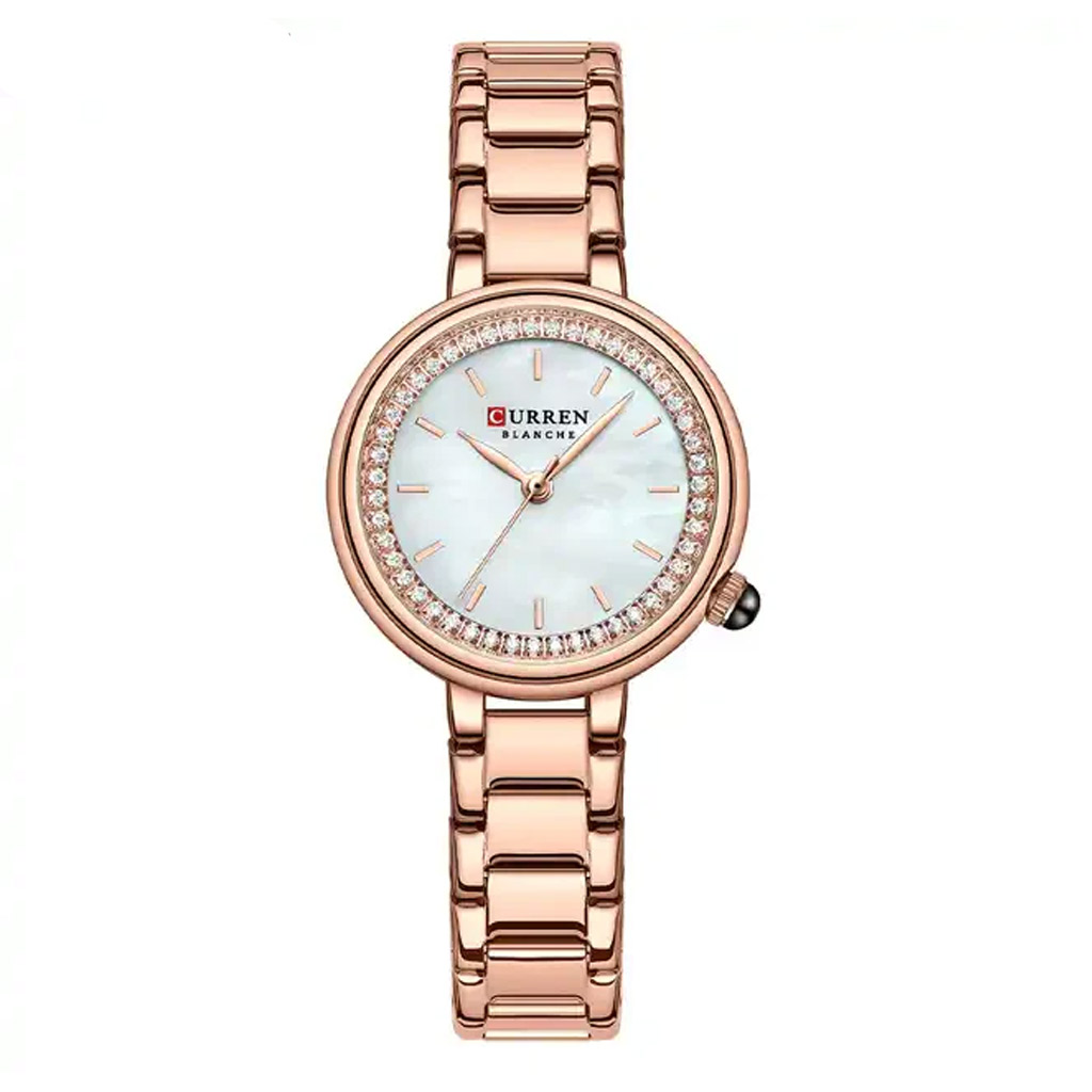 Curren Watch Women C9089L Rose Gold and White