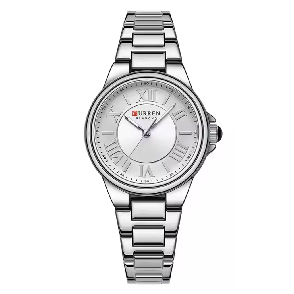 Curren Watch Women C9091L Silver and White