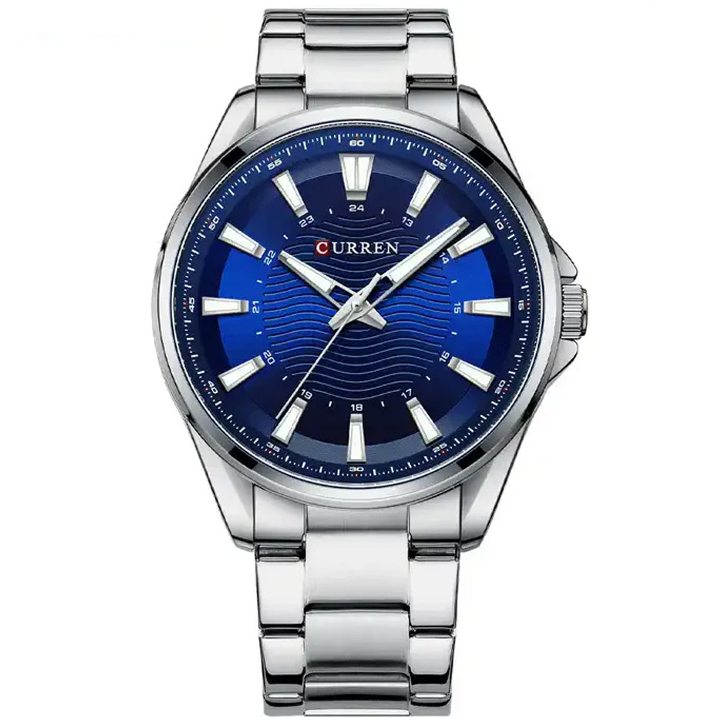 Curren Watch Men m8424 Silver &amp; Blue