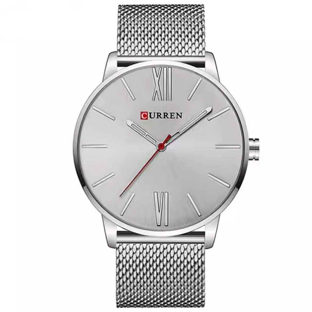 Curren Watch Men m8238 Silver &amp; Silver