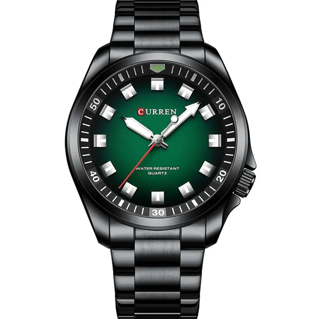 Curren Men Watch M8451 Black &amp; Green