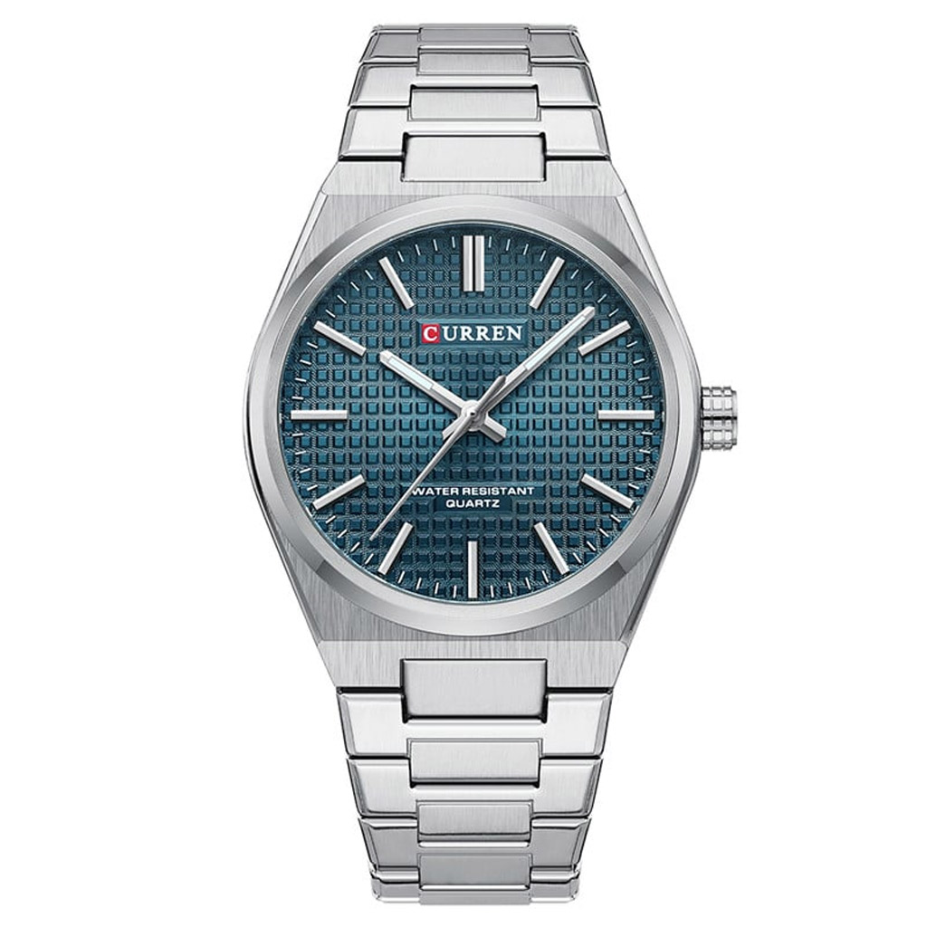 Curren Men Watch m8439 Silver &amp; Blue