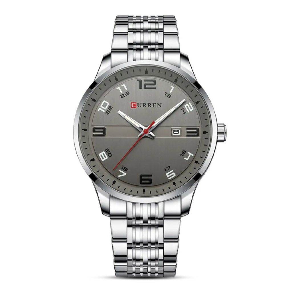 Curren Watch Men m8411 Silver &amp; Silver