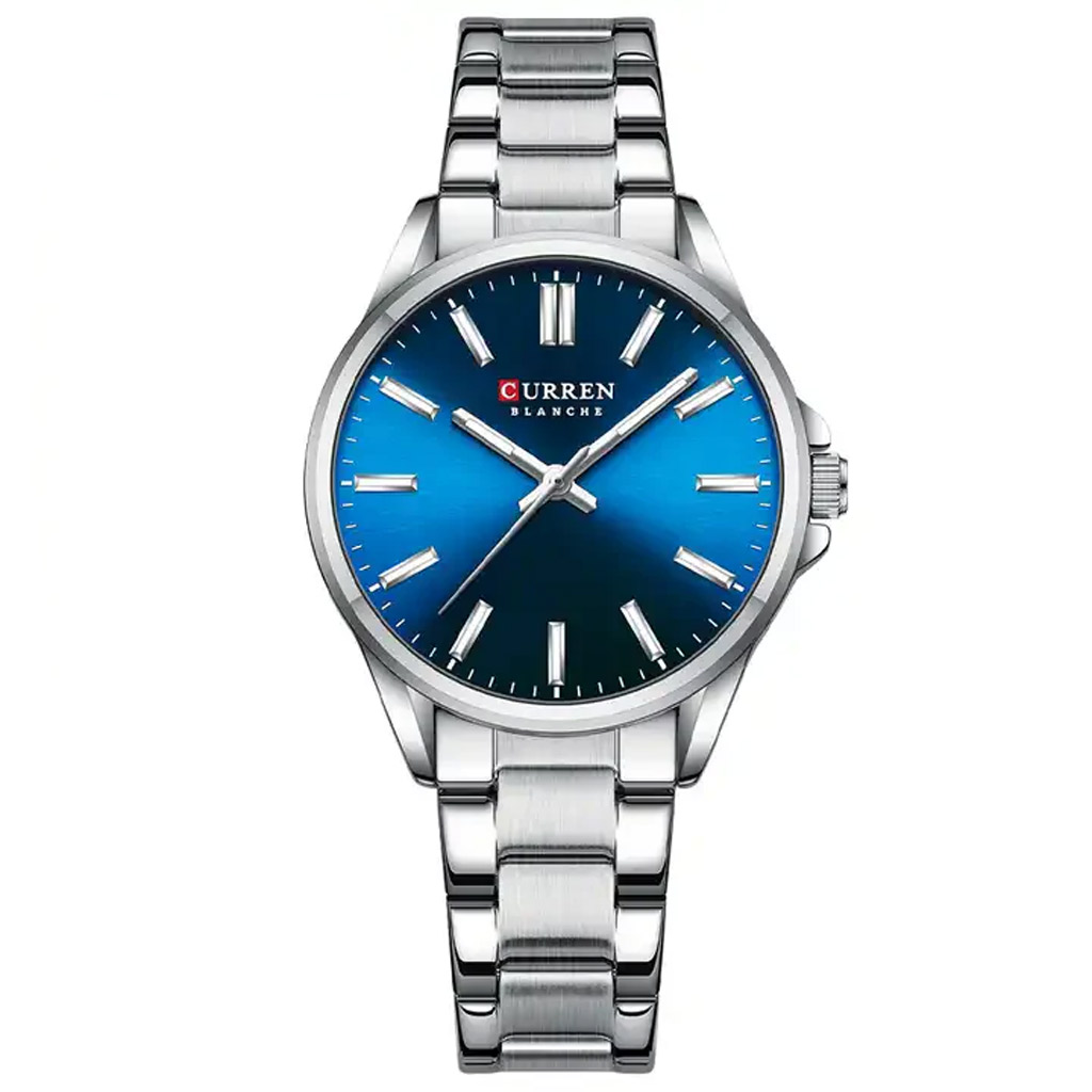 Curren Watch Men C9090G Silver &amp; Blue