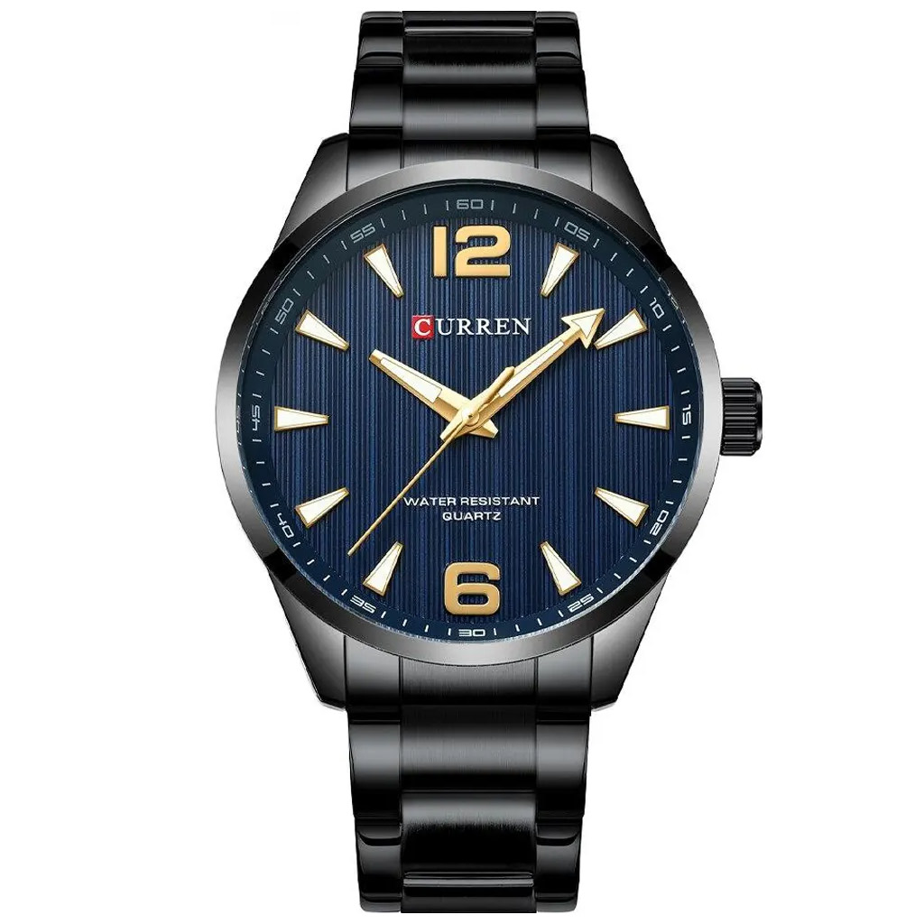 Curren Men Watch m8434 Black &amp; Blue