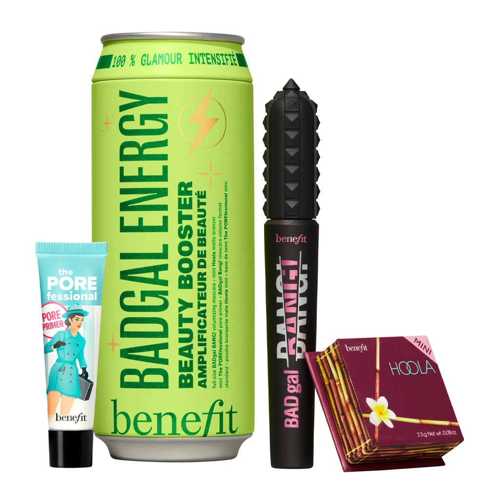 Benefit BADGAL Energy Mascara, Pore Primer and Bronzer Set