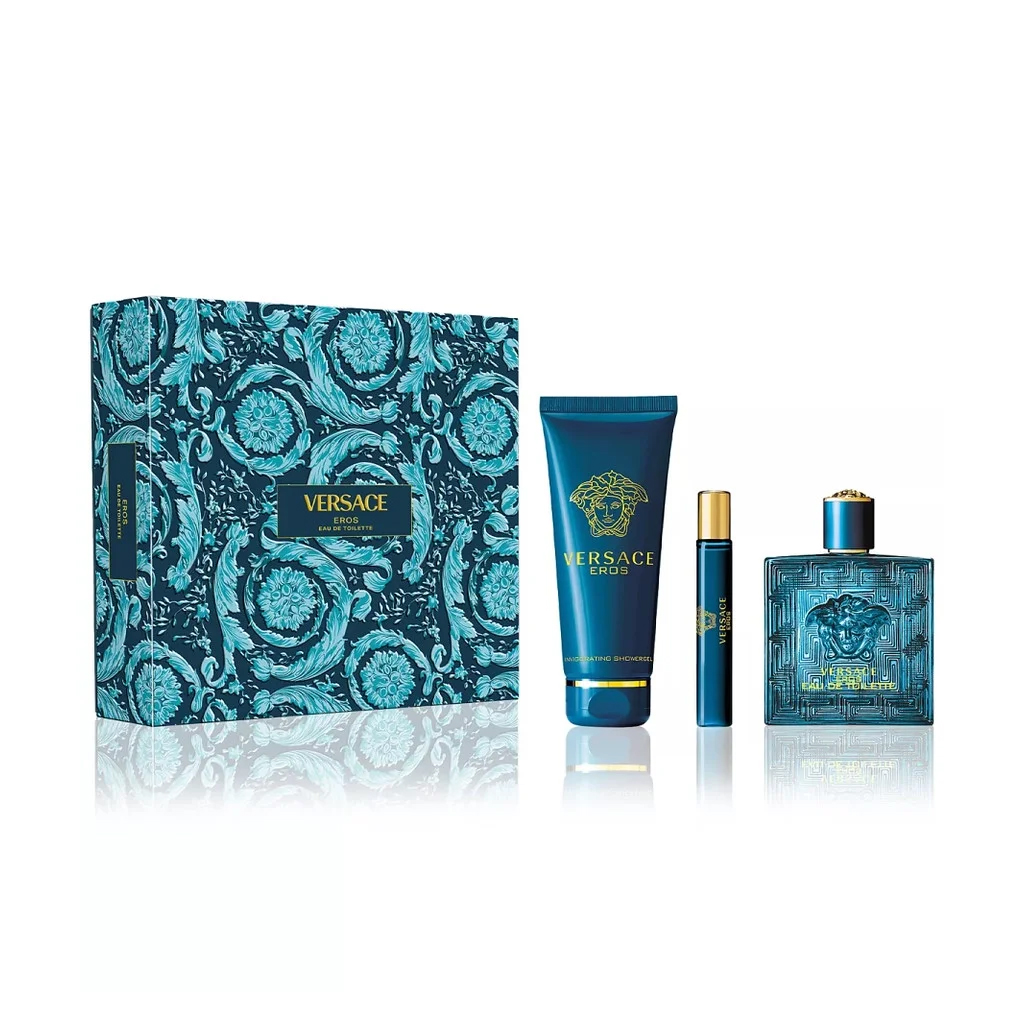 Versace  Men's Eros EDT  Gift Set Fragrances