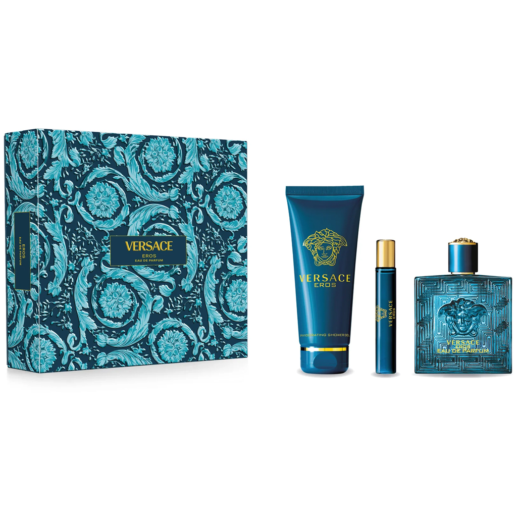 Versace Men's Eros EDP Gift Set Fragrances