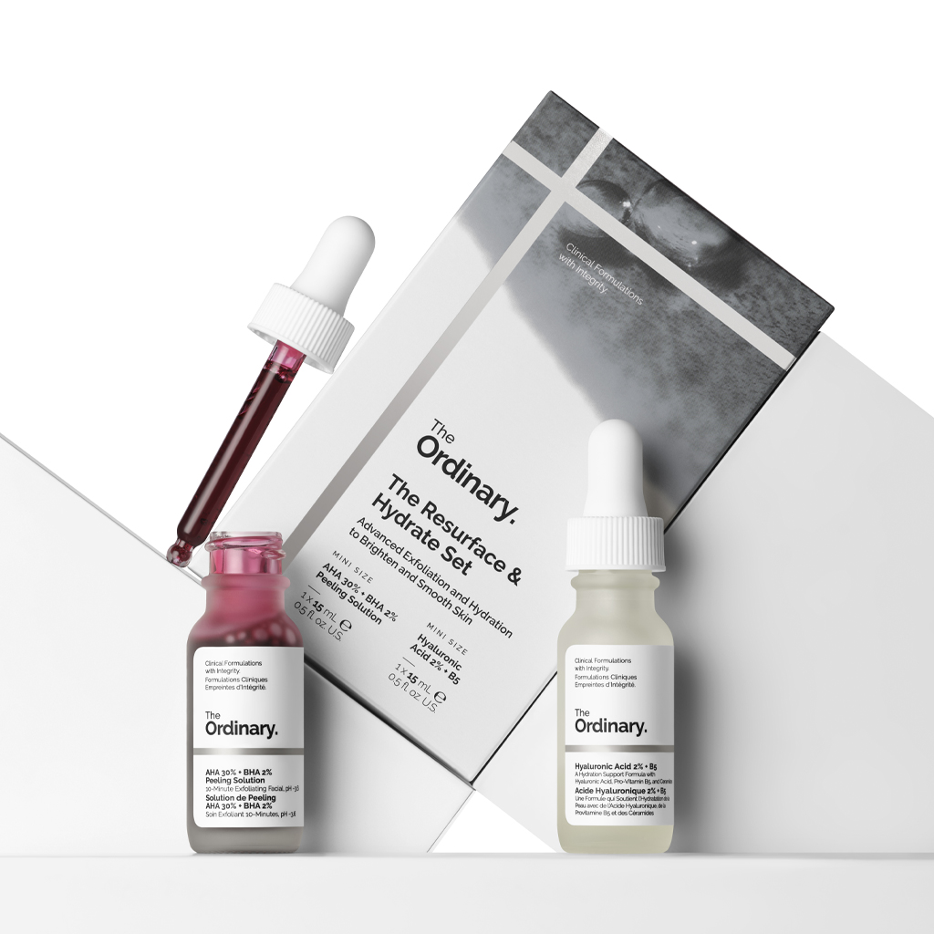 The Ordinary The Resurface &amp; Hydrate Facial Care Kit