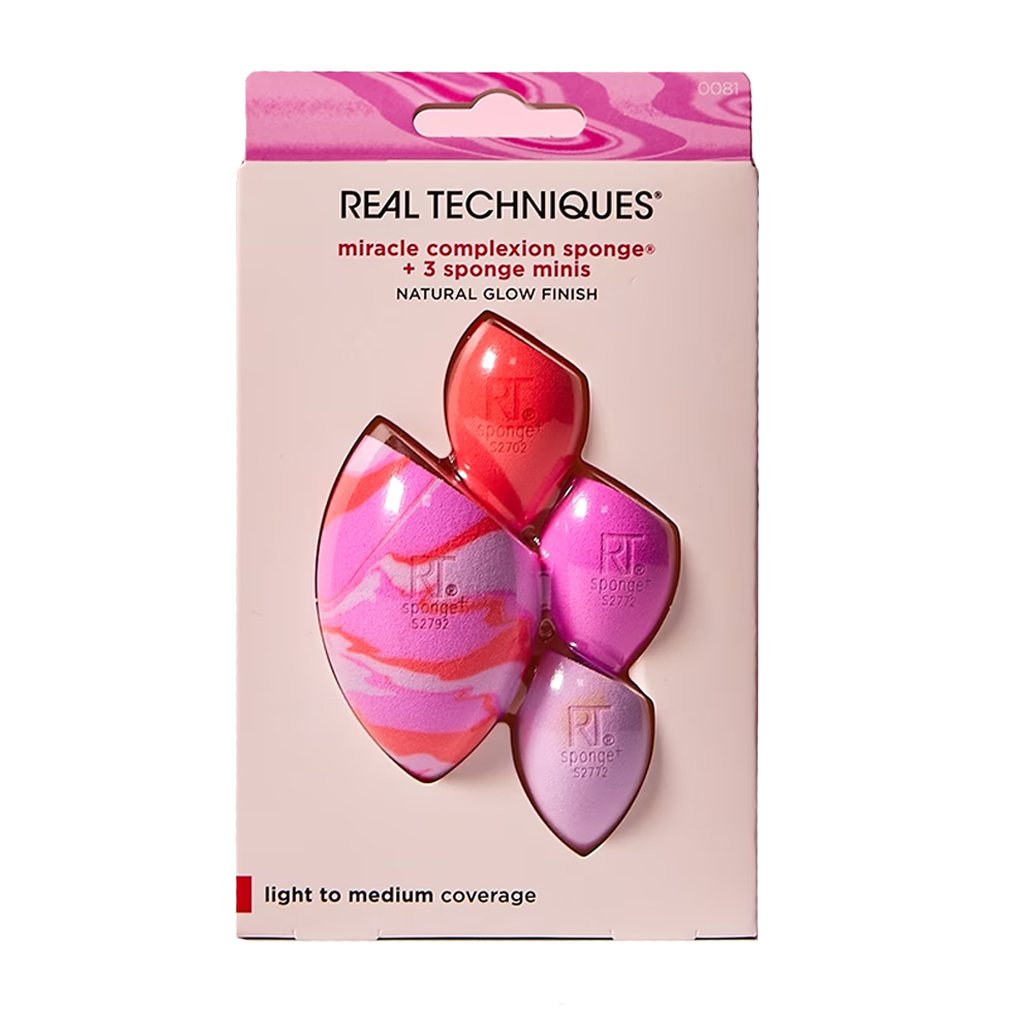 Real Techniques miracle coplexion sponge + 3 sponge minis