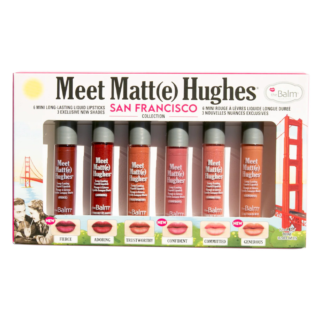 The Balm - Meet Matt Hughes 6 Mini Long Lasting Liquid Lipstick San Franciso