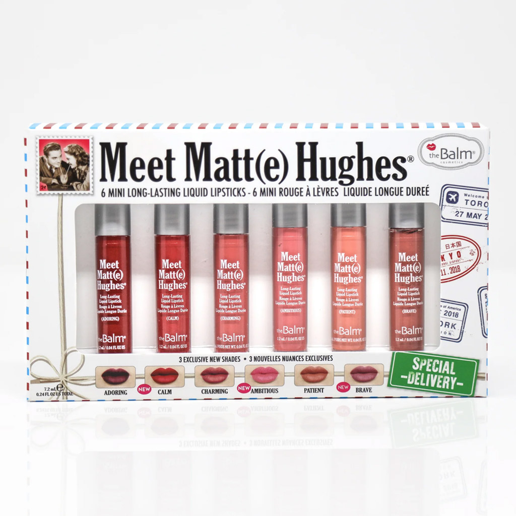 The Balm - Meet Matte Hughes 6 Mini Long Lasting Liquid LipsticKit Special Delivery Set