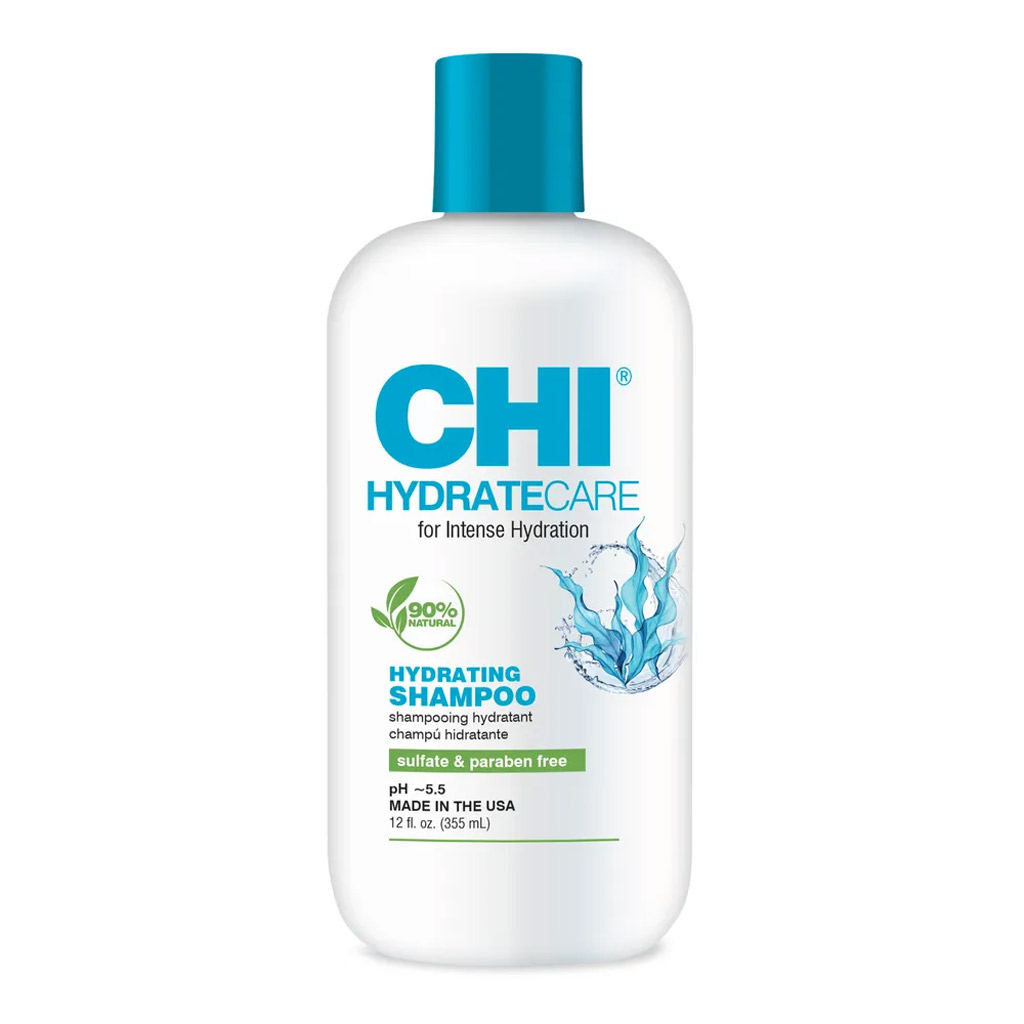 CHI HydrateCare Hydrating Shampoo, Balances Hair Moisture and Protects Against Damage and Hair Breakage 12 Oz