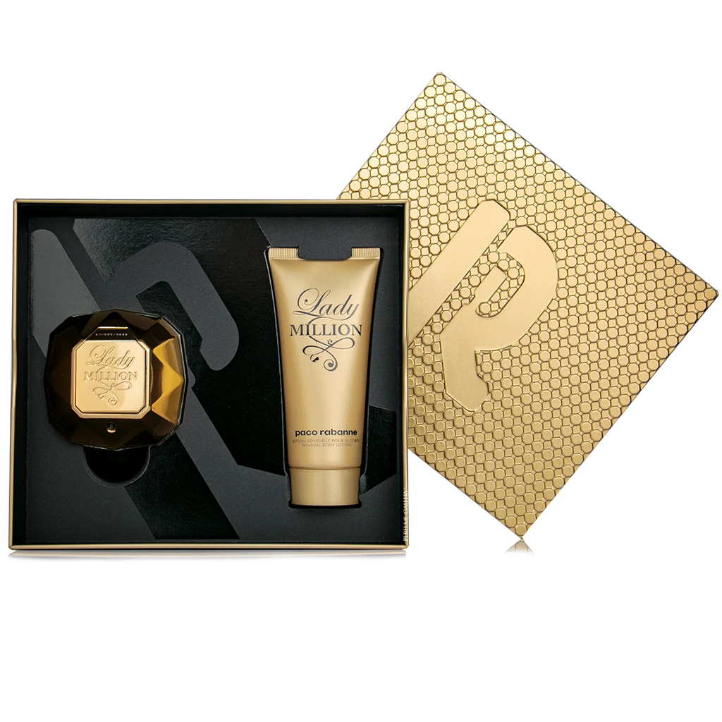 Paco Rabanne  Ladies Lady Million Gift Set Fragrances Item 80 ML EDP + Body Lotion