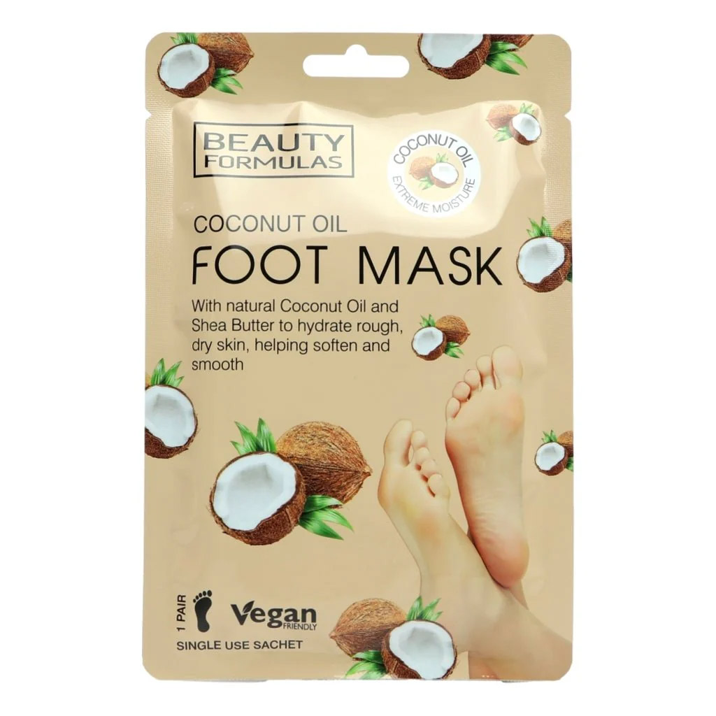 Beauty Formula Coconut Oil Foot Mask 1pk