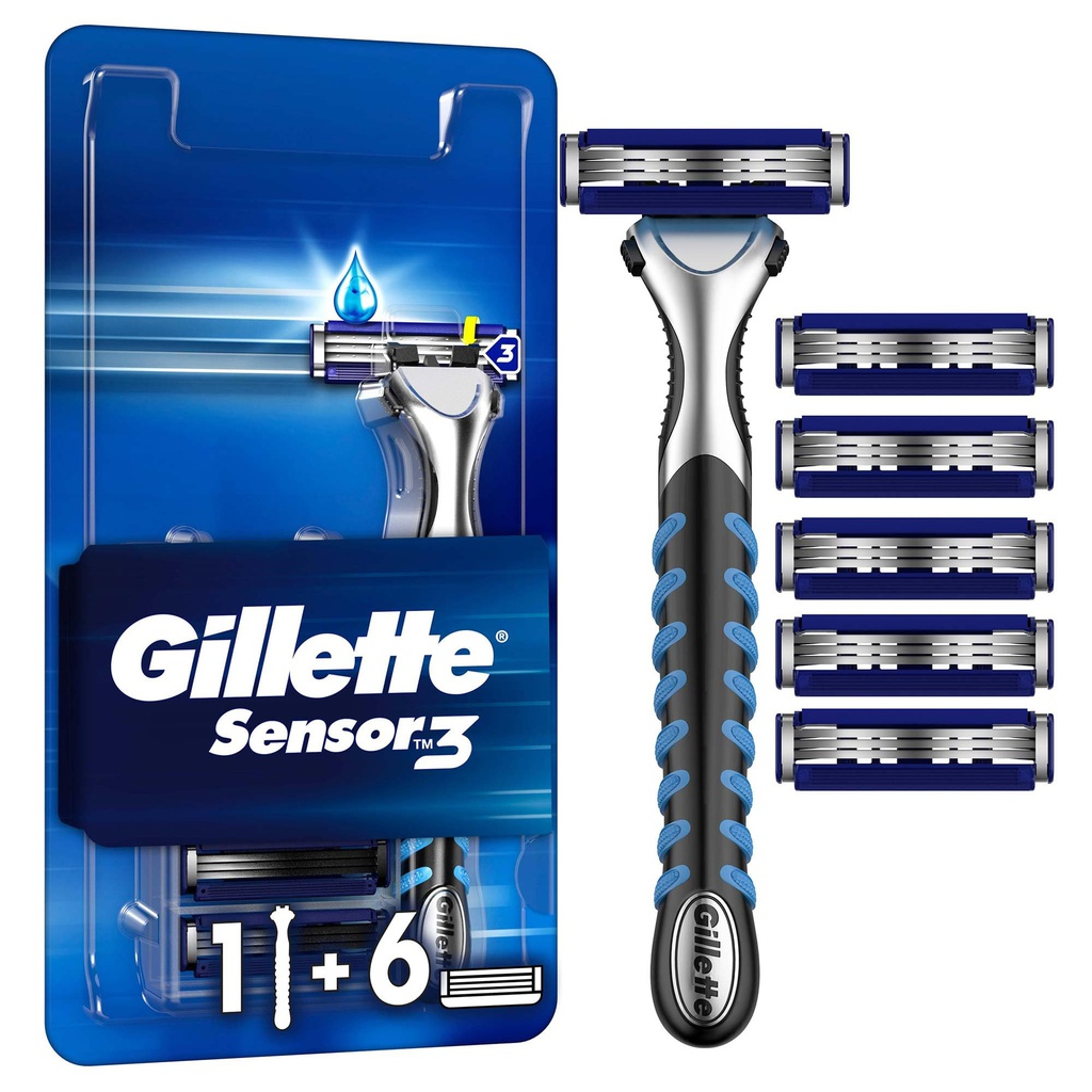 Gillette Sensor 3 razor 1 u. + 6 refill
