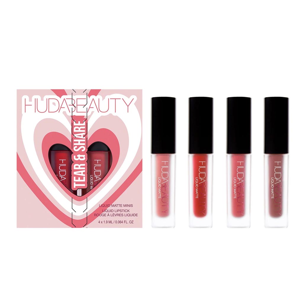 Huda Beauty Tear&amp;Share Liquid Matte Mini Set Icon+Perfectiomist+First Class+Miss America
