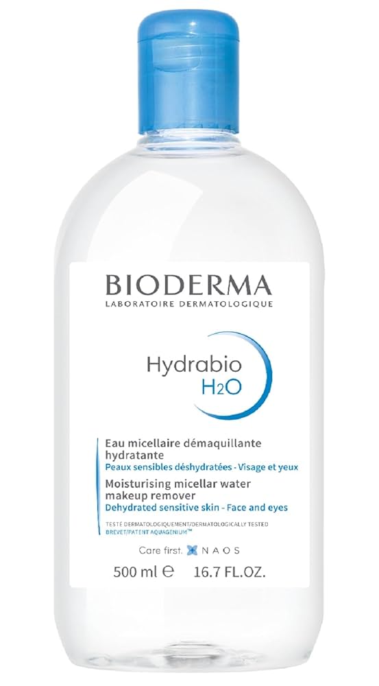 مزيل مكياج بماء الميسيلار هيدرابيو H2O المرطب من بيوديرما - 500 مل (Bioderma Hydrabio H2O Moisturising Micellar Water Makeup Remover - 500ml)