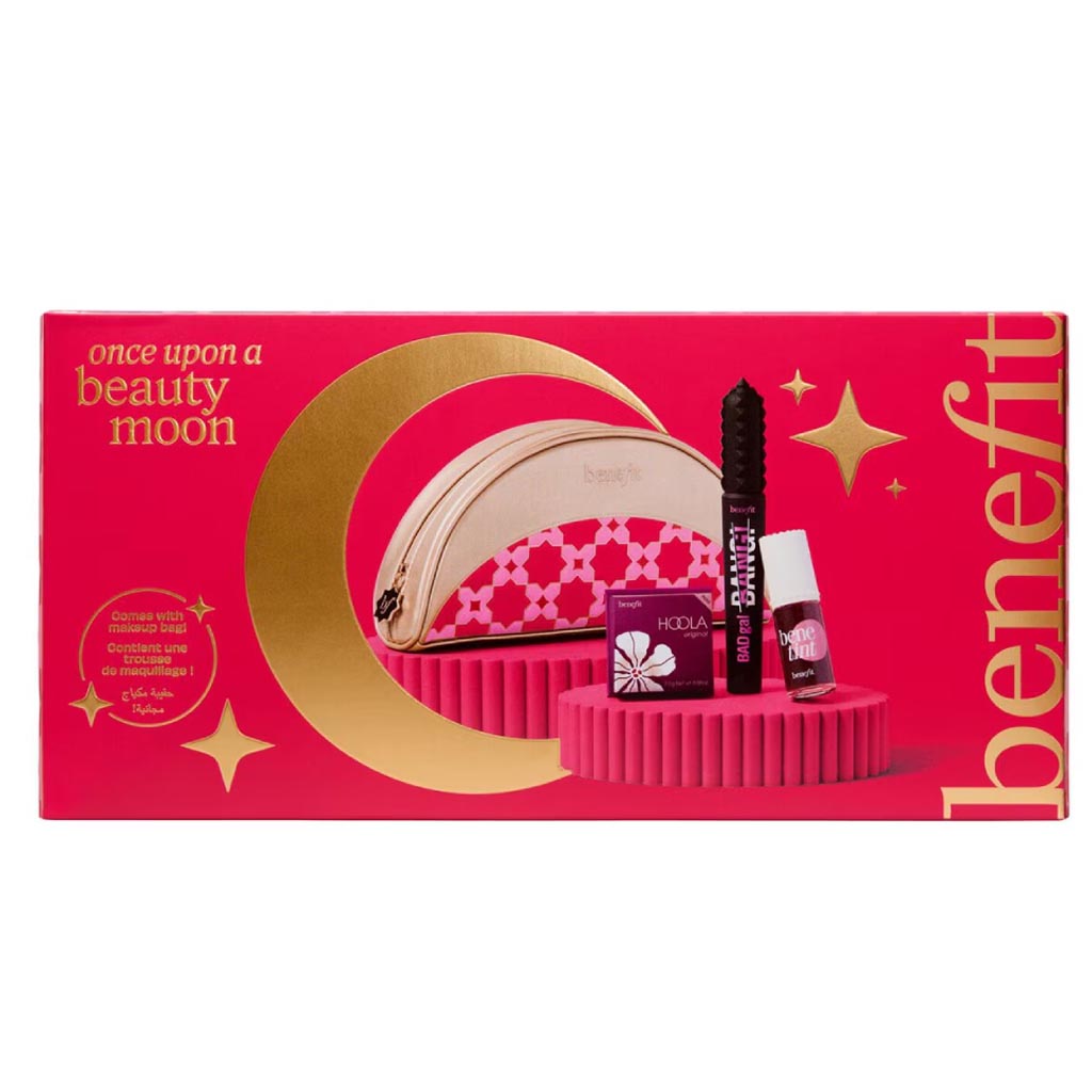 Benefit Once Upon a Beauty Moon Gift Setبينفيت مجموعة بيوتي مون تينت + مسكارة + برونزر + شنطة