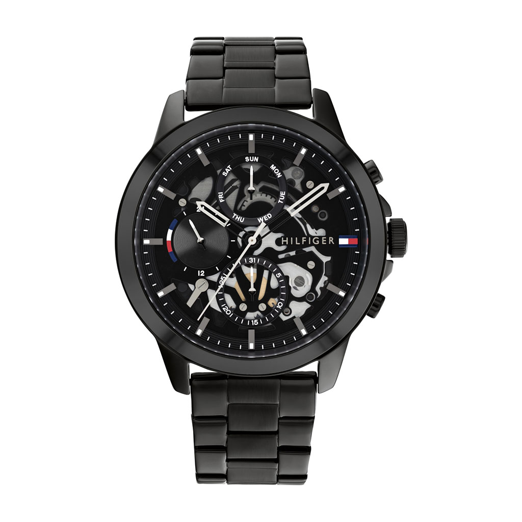 TOMMY HILFIGER HENRY Multifunction Steel Black 1710478
