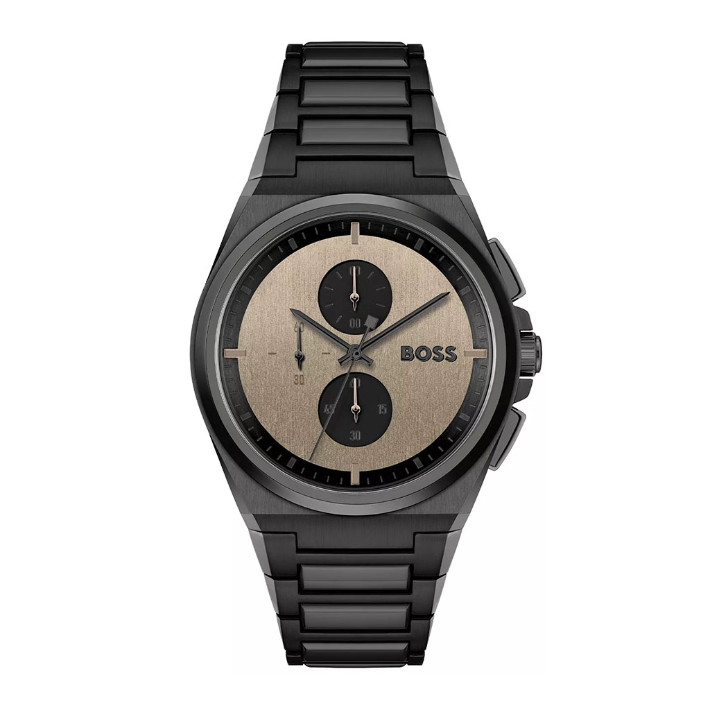 Hugo Boss Black Steel Brown Dial Chronograph Men's Watch - 1514043