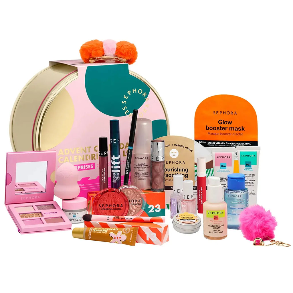 SEPHORA COLLECTION  Premium Makeup &amp; Skincare Advent Calendar Gift Setطقم سيفورا بريميوم  أدفينت كاليندر
