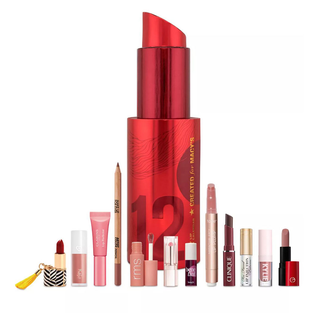 Macy's 12 Days of Lip Advent Calendar 2025 Limited Edition Holiday Gift Set